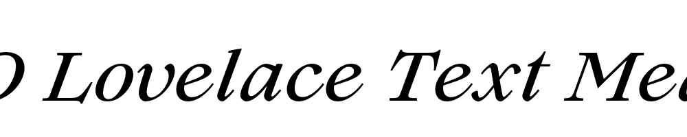 FSP DEMO Lovelace Text Medium Italic