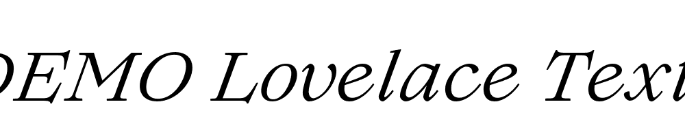 FSP DEMO Lovelace Text Italic