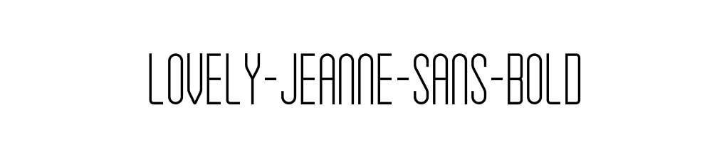 Lovely-Jeanne-Sans-Bold