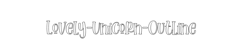 Lovely-Unicorn-Outline