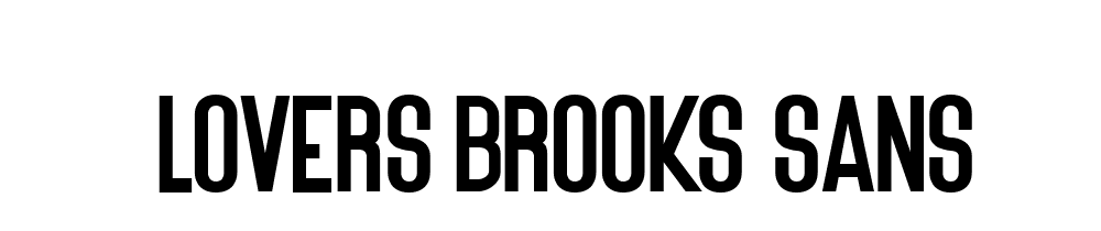 Lovers Brooks Sans