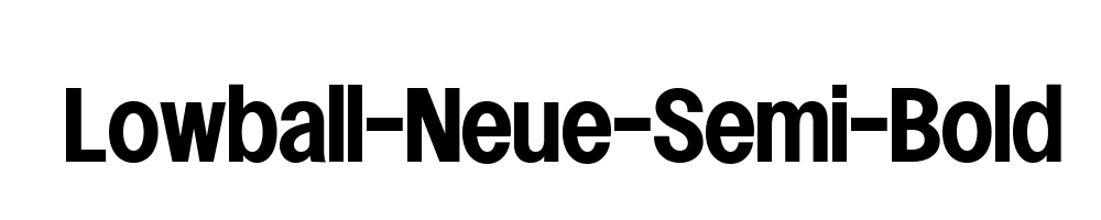 Lowball-Neue-Semi-Bold