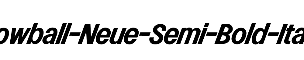 Lowball-Neue-Semi-Bold-Italic