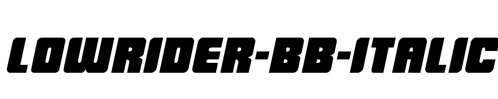 LowRider-BB-Italic