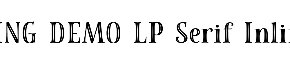  DEMO LP Serif Inline Regular