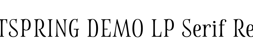  DEMO LP Serif Regular