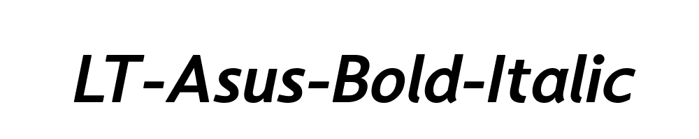 LT-Asus-Bold-Italic