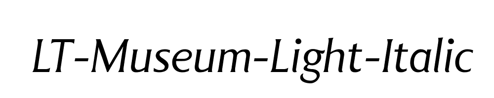 LT-Museum-Light-Italic