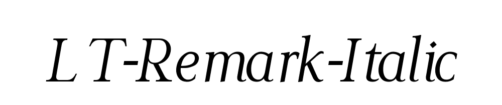 Lt Remark Italic