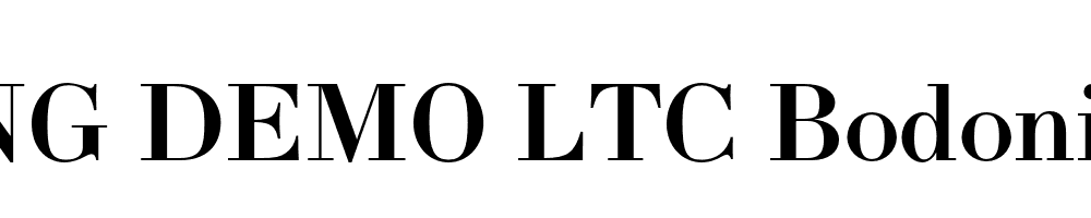  DEMO LTC Bodoni Bold Regular