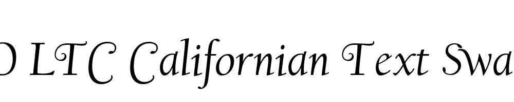  DEMO LTC Californian Text Swash Italic