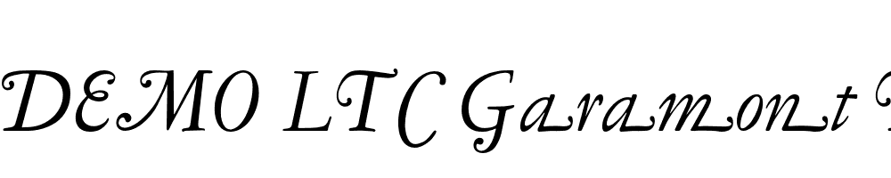  DEMO LTC Garamont Text Swash Italic