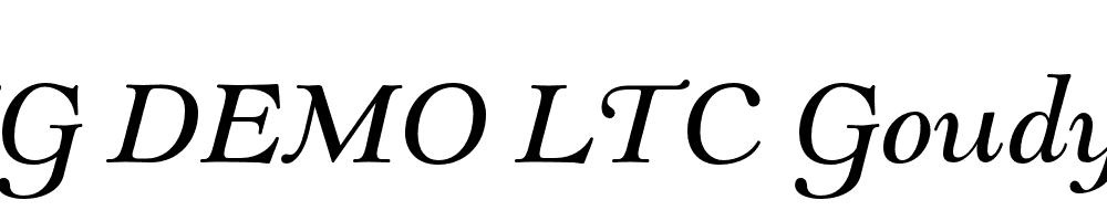  DEMO LTC Goudy Modern Italic