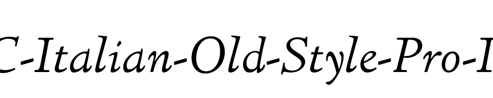 LTC-Italian-Old-Style-Pro-Italic