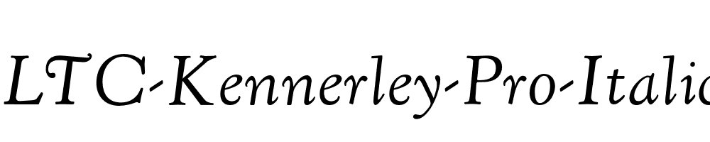 LTC-Kennerley-Pro-Italic