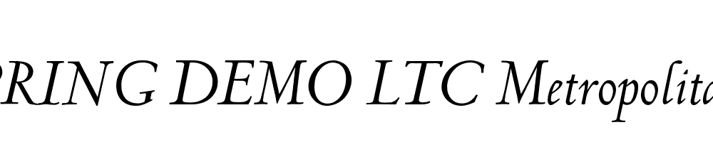  DEMO LTC Metropolitan Italic Alt