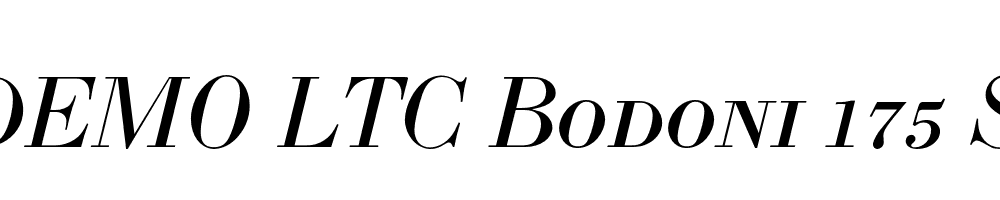  DEMO LTC Bodoni 175 SmallCaps Italic