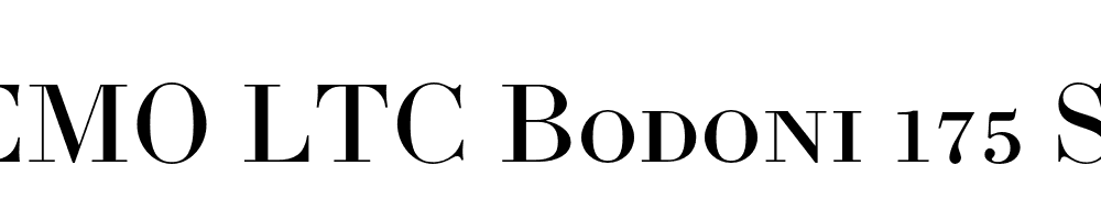  DEMO LTC Bodoni 175 SmallCaps Regular