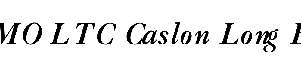 FSP DEMO LTC Caslon Long Bold Italic