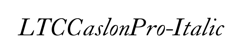 LTCCaslonPro-Italic