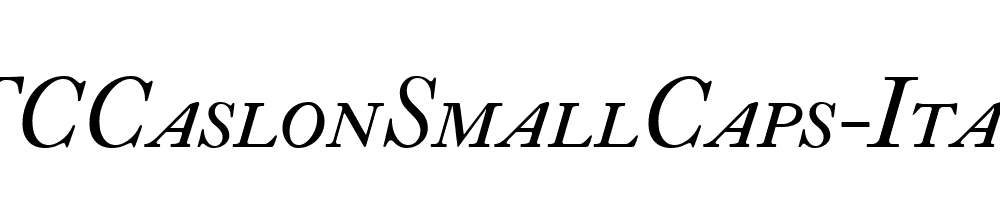 LTCCaslonSmallCaps-Italic