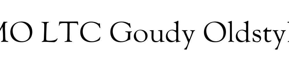 FSP DEMO LTC Goudy Oldstyle Regular