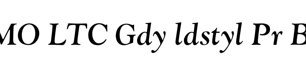 FSP DEMO LTC Gdy ldstyl Pr Bold Italic