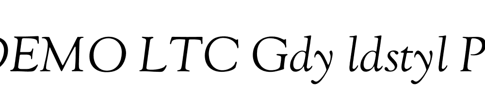 FSP DEMO LTC Gdy ldstyl Pr Italic