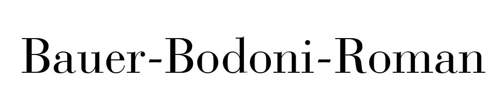 Bauer-Bodoni-Roman