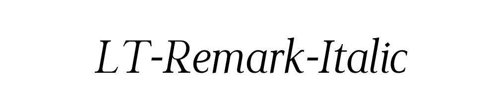 LT-Remark-Italic