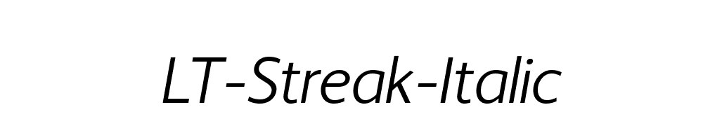 LT-Streak-Italic