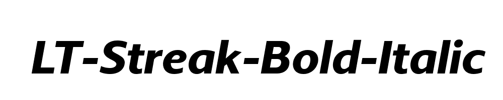 LT-Streak-Bold-Italic