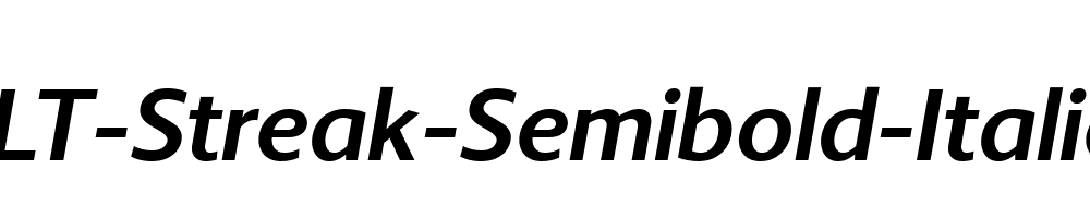 LT-Streak-Semibold-Italic