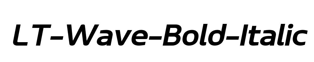 LT-Wave-Bold-Italic