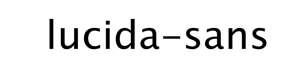 Lucida Sans