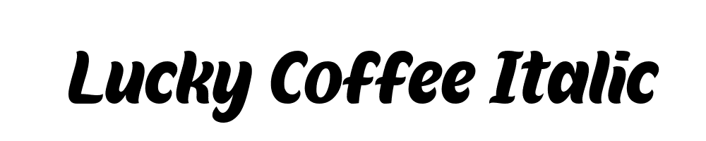 Lucky Coffee Italic