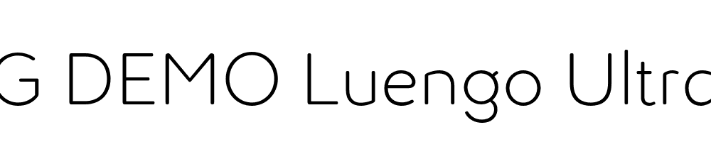  DEMO Luengo UltraLight Regular