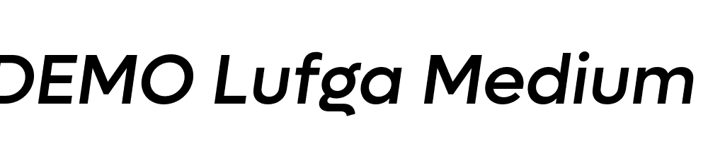 FSP DEMO Lufga Medium Italic