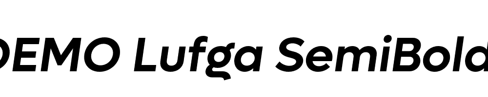 FSP DEMO Lufga SemiBold Italic