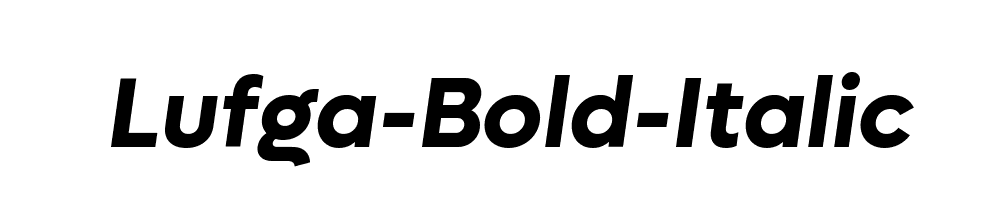 Lufga-Bold-Italic