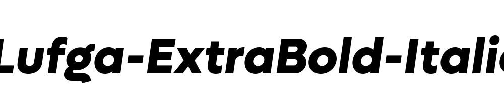 Lufga-ExtraBold-Italic