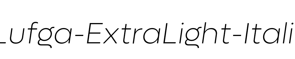 Lufga-ExtraLight-Italic