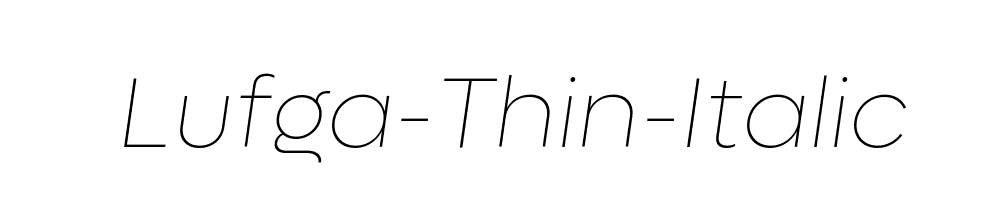 Lufga-Thin-Italic