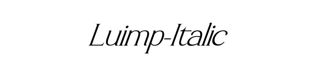 Luimp-Italic