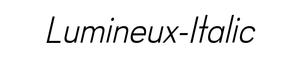 Lumineux-Italic