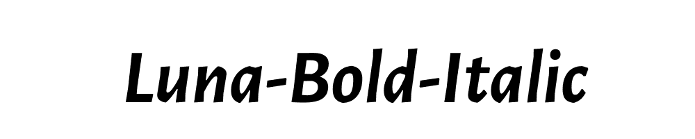 Luna-Bold-Italic