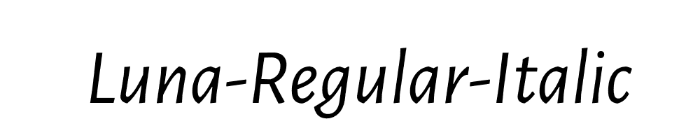 Luna-Regular-Italic