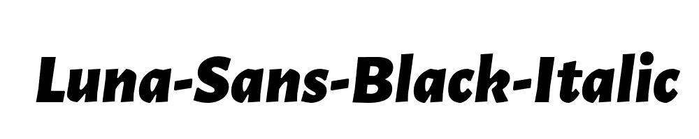 Luna-Sans-Black-Italic