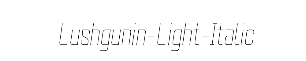 Lushgunin-Light-Italic