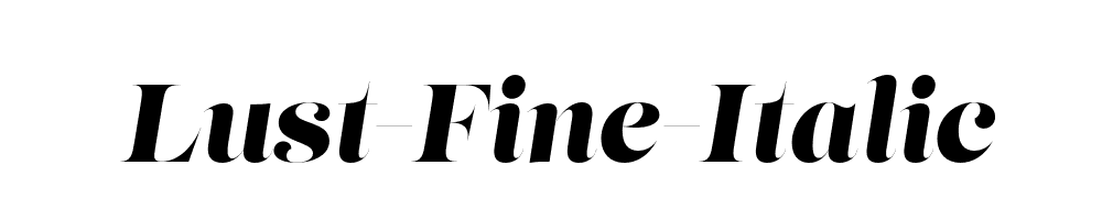 Lust-Fine-Italic